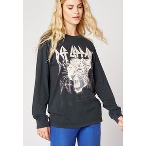 DAYDREAMER Def Leppard Oversized Jumper Long Sleeve Womens M